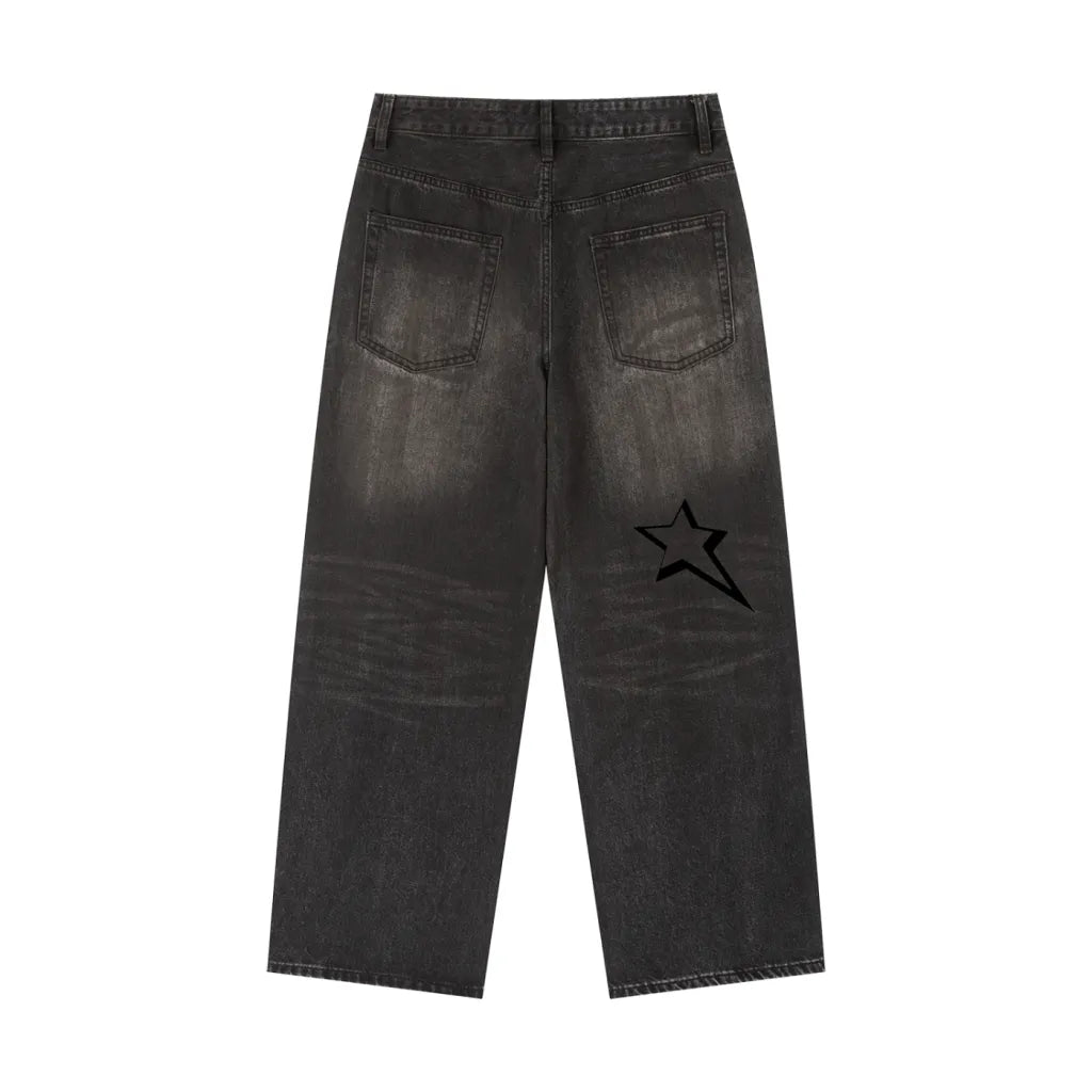 Black Jeans with Designs