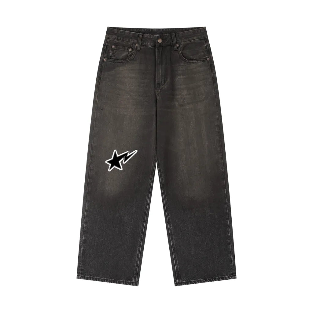 Black Jeans with Designs